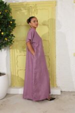 ⁦فستان لينن زهري⁩ - الصورة ⁦2⁩