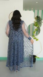 ⁦فستان شرقي - ازرق بترولي⁩ - الصورة ⁦4⁩