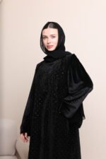 ⁦عباية مخمل W252⁩ - الصورة ⁦7⁩