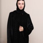 عباية مخمل W252