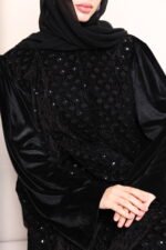 ⁦عباية مخمل W252⁩ - الصورة ⁦6⁩