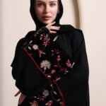 عباية مخمل W255