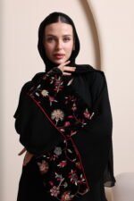 عباية مخمل W255