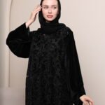 عباية مخمل W253