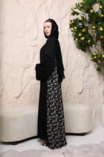 ⁦عباية مخمل W256⁩ - الصورة ⁦3⁩