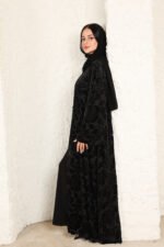 ⁦عباية مخمل W254⁩ - الصورة ⁦5⁩