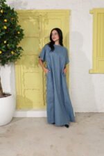 ⁦فستان لينن⁩ - الصورة ⁦3⁩