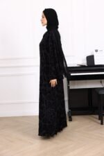 ⁦عباية مخمل W254⁩ - الصورة ⁦2⁩