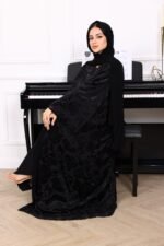 ⁦عباية مخمل W254⁩ - الصورة ⁦7⁩