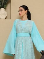 ⁦طقم الفاتنة أزرق فاتح⁩ - الصورة ⁦4⁩