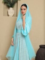 ⁦طقم الفاتنة أزرق فاتح⁩ - الصورة ⁦2⁩