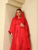 ⁦فستان الفخامة - أحمر⁩ - الصورة ⁦3⁩