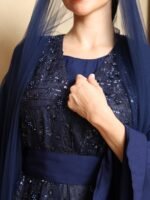 ⁦فستان الفخامة - كحلي⁩ - الصورة ⁦5⁩